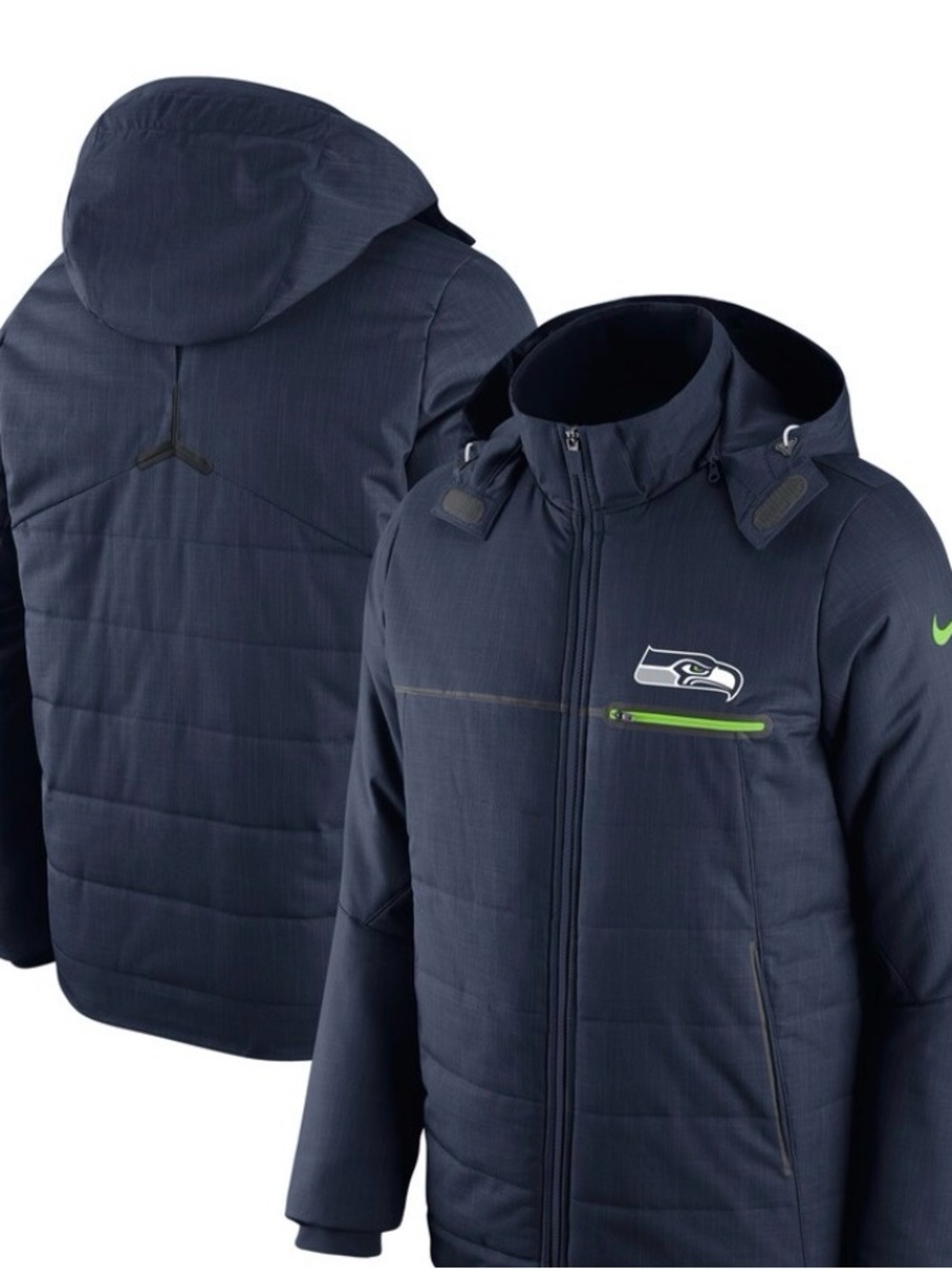 SUPER BOWL CHAMPS- Seattle Seahawks Nike Sideline Champ Jacket- NEW WITH TAGS LG